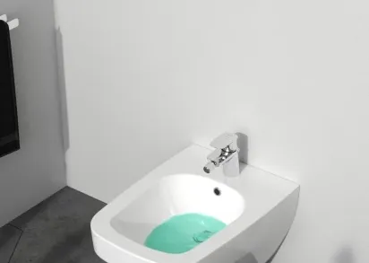 Биде подвесное AM.PM Inspire 2.0 C50A3411WH белый глянец + смеситель хром